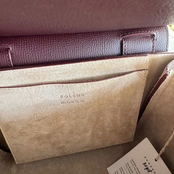 Polene Numéro Sept burgundy bag - Picture 7 of 8